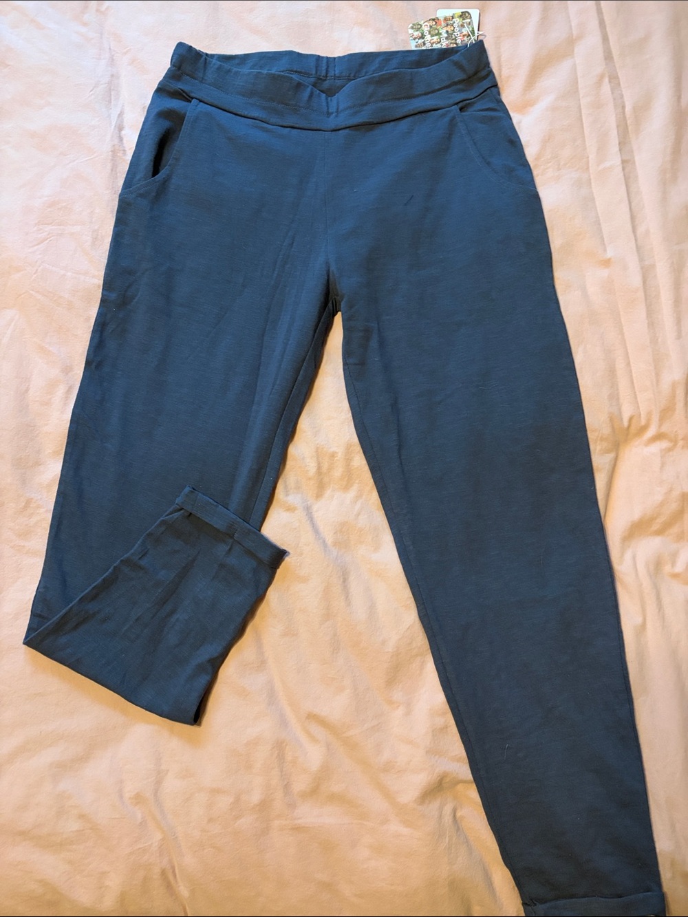 Known Supply 100% organic cotton dark navy pants